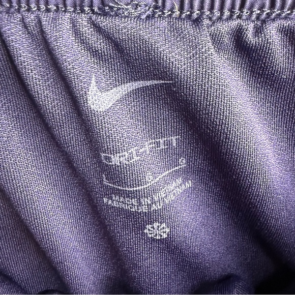 Nike Women's Eggplant Purple Dri-Fit Athletic Shorts Size Large GUC - Picture 4 of 6